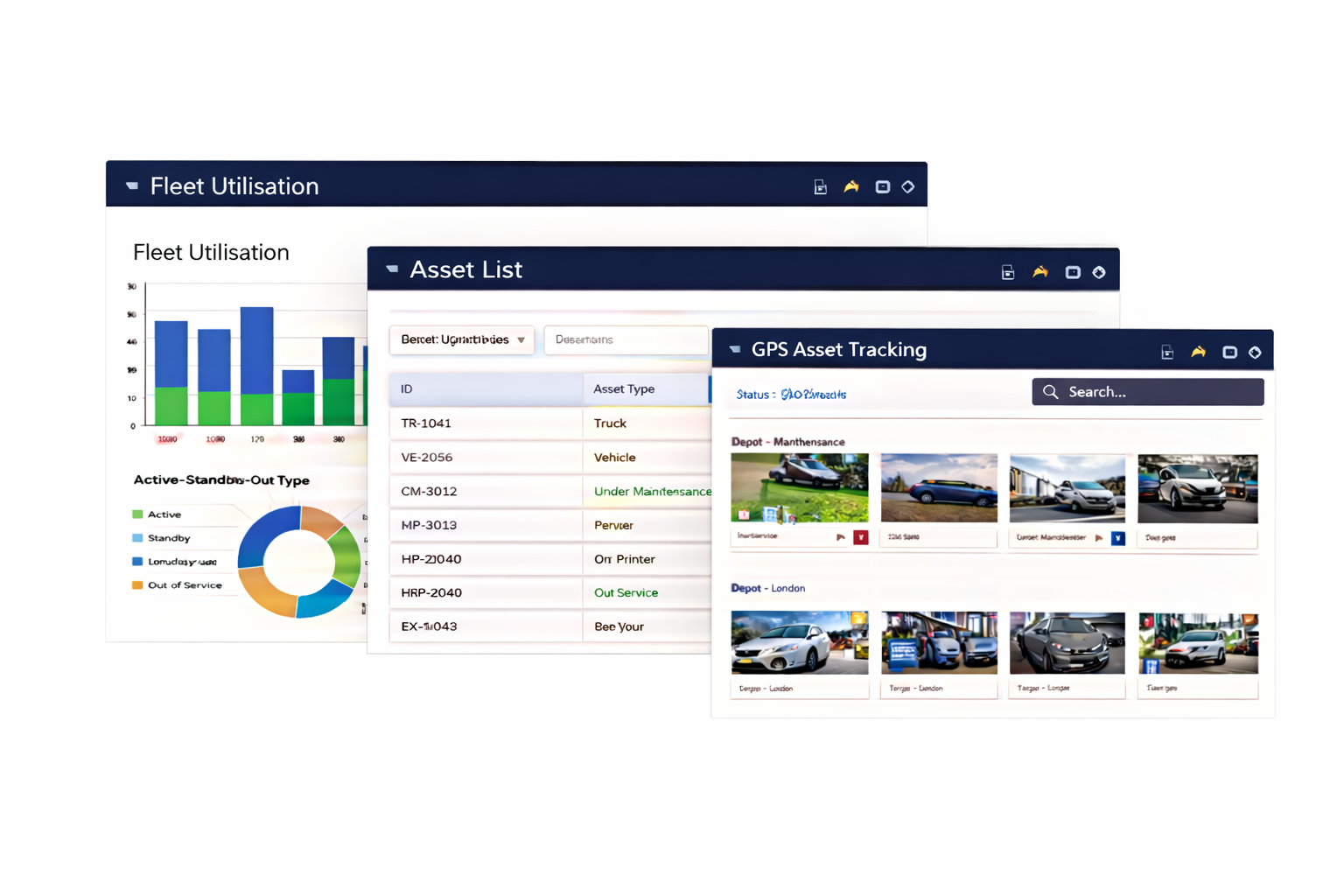 Simplifi Solutions asset management software shown on screen