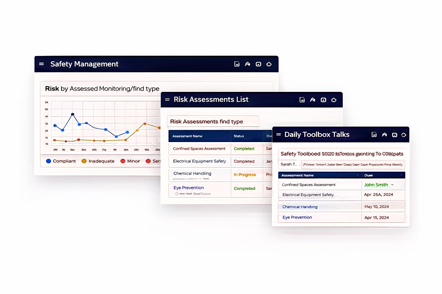Simplifi Solutions HSE legal register software shown on screen